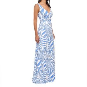 Lilly Pulitzer Sloane Bay Blue Maxi Dress Size Medium.  Worn once to a party.